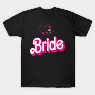Bride Gift Wedding Announcement Engagement Funny Bride T-Shirt